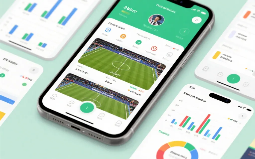 App界面显示多场比赛同步数据与统计